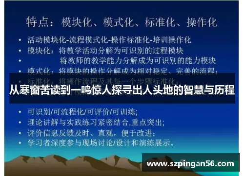 从寒窗苦读到一鸣惊人探寻出人头地的智慧与历程